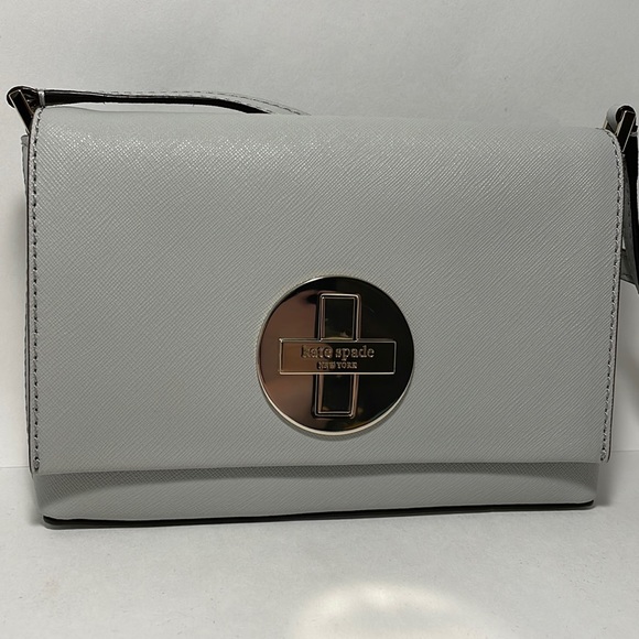 Kate Spade Light Gray Crossbody Purse - NWOT - Picture 3 of 9